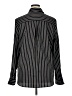 Old Navy 100% Polyester Stripes Black Long Sleeve Blouse Size XL (tall) - photo 2