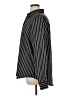 Old Navy 100% Polyester Stripes Black Long Sleeve Blouse Size XL (tall) - photo 5