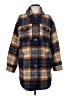 Topshop Plaid Blue Coat Size 0 - photo 1
