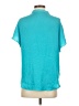 Naked Zebra 100% Polyester Teal Short Sleeve Blouse Size S - photo 2
