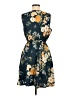 Neesha 100% Polyester Floral Blue Cocktail Dress Size M - photo 2