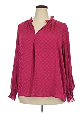 NY Collection Long Sleeve Blouse (view 1)
