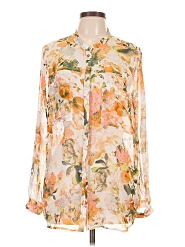 Romeo & Juliet Couture Long Sleeve Blouse (view 1)