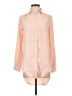 Express Orange Long Sleeve Button-Down Shirt Size XXS - photo 1