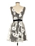 Alya 100% Polyester Print Gray Cocktail Dress Size M - photo 2