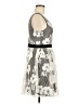 Alya 100% Polyester Print Gray Cocktail Dress Size M - photo 4