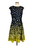 North Style Polka Dots Yellow Cocktail Dress Size 8 - photo 1