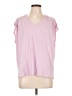 Nine West Pink Short Sleeve Top Size L - photo 1