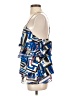 Poleci 100% Silk Blue Sleeveless Silk Top Size 10 - photo 5