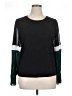 Karl Lagerfeld Paris 100% Polyester Color Block Black Long Sleeve T-Shirt Size L - photo 1