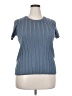 Evolution by Cyrus Blue Short Sleeve Top Size 2X - photo 1