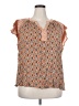 DR2 100% Rayon Orange Short Sleeve Blouse Size 3X - photo 1