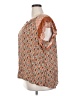 DR2 100% Rayon Orange Short Sleeve Blouse Size 3X - photo 5