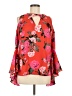 Belle + Sky 100% Polyester Red 3/4 Sleeve Blouse Size M - photo 1