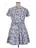 No Boundaries Floral Blue Casual Dress Size L - photo 2