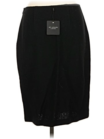 St. John Caviar Wool Skirt (view 2)