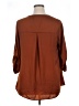 DR2 100% Polyester Brown 3/4 Sleeve Blouse Size 1X - photo 2