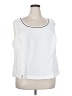 Perceptions 100% Polyester White Sleeveless Blouse Size 24w - photo 1