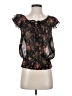 Marisol Black Short Sleeve Blouse Size S - photo 1