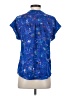 Apt. 9 100% Polyester Blue Short Sleeve Blouse Size S - photo 2