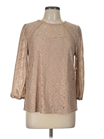 Cable & Gauge 3/4 Sleeve Blouse (view 1)