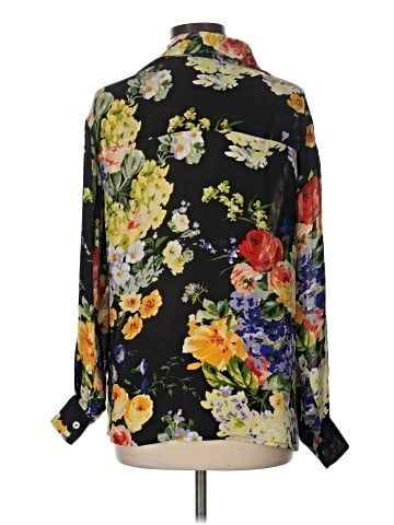 Linda Allard Ellen Tracy 3/4 Sleeve Silk Top (view 2)