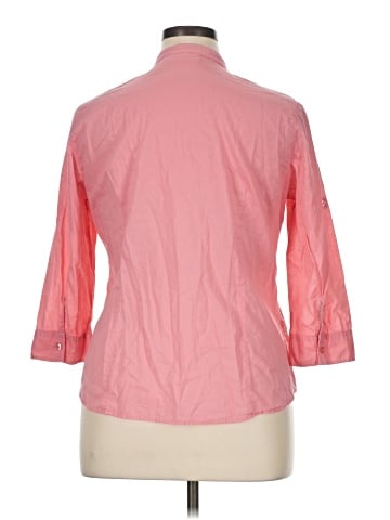 St. John's Bay 3/4 Sleeve Button-Down Shirt (view 2)