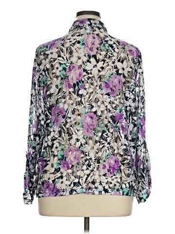 Cj Banks Long Sleeve Blouse (view 2)