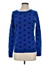 Talbots 100% Cashmere Polka Dots Blue Cashmere Pullover Sweater Size S - photo 1