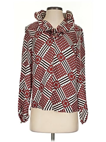 Elizabeth McKay Long Sleeve Silk Top (view 1)