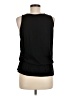August Silk Black Sleeveless Blouse Size M - photo 2