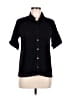 Assorted Brands Solid Black Short Sleeve Blouse Size 8 - photo 1
