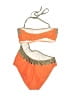 Venus Color Block Orange One Piece Swimsuit Size 12 - photo 2