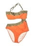 Venus Color Block Orange One Piece Swimsuit Size 12 - photo 1