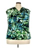 Kasper Green Sleeveless Blouse Size 3X - photo 1