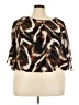 Alyx 100% Polyester Brown 3/4 Sleeve Blouse Size 3X - photo 1