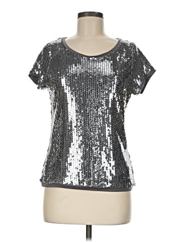 August Silk Short Sleeve Top (view 1)