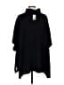 Ann Taylor LOFT 100% Acrylic Black Poncho Size Med - Lg - photo 2