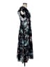 Hunter Bell 100% Polyester Tropical Black Casual Dress Size 0 - photo 4