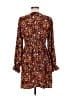 Signify 100% Polyester Paisley Brown Casual Dress Size M - photo 2