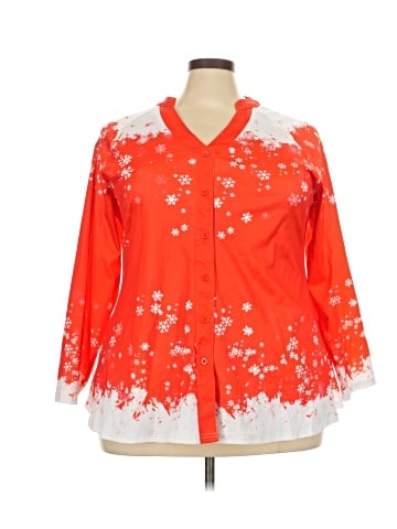 Flycurvy 3/4 Sleeve Blouse (view 1)