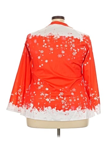 Flycurvy 3/4 Sleeve Blouse (view 2)