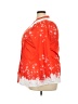 Flycurvy Orange 3/4 Sleeve Blouse Size 3X - photo 5