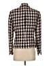 Kasper 100% Silk Houndstooth Ivory Silk Blazer Size 4 - photo 2