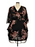 City Chic 100% Polyester Floral Black Cocktail Dress Size 24 Plus (XXL) - photo 1