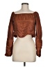 Line & Dot 100% Polyester Brown 3/4 Sleeve Blouse Size M - photo 1