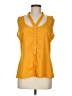 2b bebe 100% Polyester Yellow Sleeveless Blouse Size M - photo 1