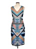 Karen Millen Graphic Blue Cocktail Dress Size 10 - photo 2