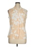 Calvin Klein Tan Sleeveless Button-Down Shirt Size XL - photo 1
