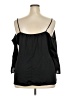 Charlotte Russe 100% Polyester Black 3/4 Sleeve Blouse Size 2X - photo 2